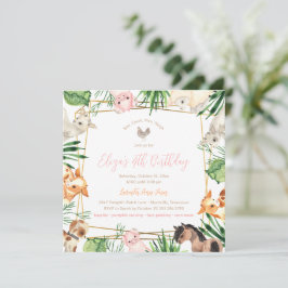 Birthday Party Invitation Kaart