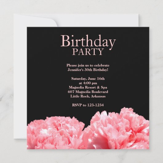 Birthday Party Invitation Kaart (Voorkant)