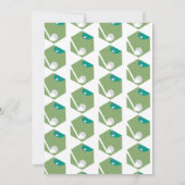 Birthday Party Invitation Minature Golf Ball Kaart (Achterkant)