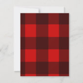 Birthday Party Invitation Red & Black Kaart (Achterkant)