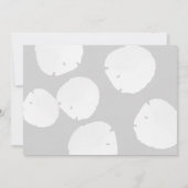 Birthday Party Invitation Sand Dollar Chalkboard Kaart (Achterkant)