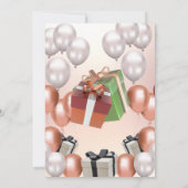 Birthday Party Invitation Save The Date (Achterkant)