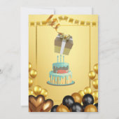 Birthday Party Invitation Save The Date (Achterkant)