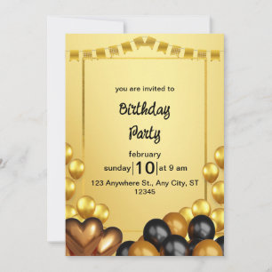 Birthday Party Invitation Save The Date