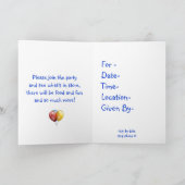 Birthday Party Invitation Sjabloon (Binnen)