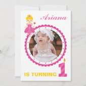 Birthday Party Invitation Sjabloon Kaart (Voorkant)