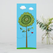 Birthday Party Invitation Sjabloon Kaart (Staand voorkant)