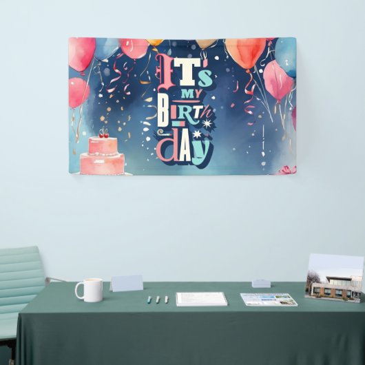 Birthday Party Invitation Spandoek (Beurs)