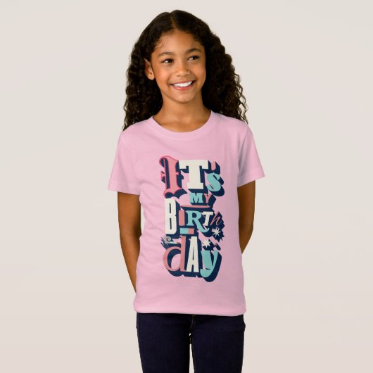 Birthday Party Invitation T-shirt (Voorkant volledig)