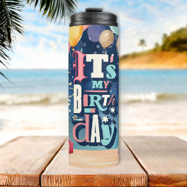 Birthday Party Invitation Thermosbeker