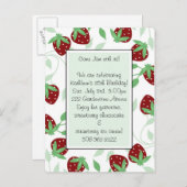 Birthday Party Invitation Uitnodiging Briefkaart (Voorkant / Achterkant)