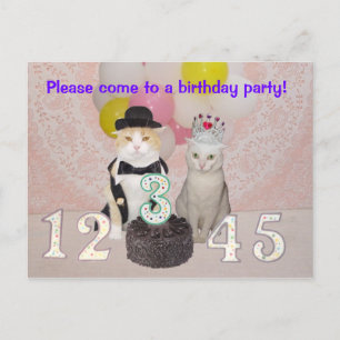 Birthday Party Invitation Uitnodiging Briefkaart