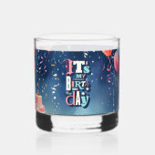 Birthday Party Invitation Whisky Glas (Achterkant)