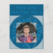 Birthday Party Invitation with Photo Briefkaart (Voorkant)