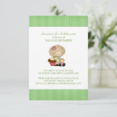 Birthday Party Invitations for a Girl Kaart (Staand voorkant)