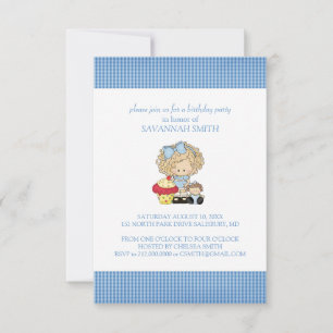 Birthday Party Invitations for a Girl Kaart