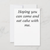 Birthday Party Invitations  foto Kaart (Achterkant)