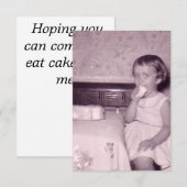 Birthday Party Invitations  foto Kaart (Voorkant / Achterkant)