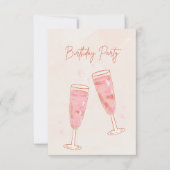 Birthday Party Invitations Kaart (Voorkant)