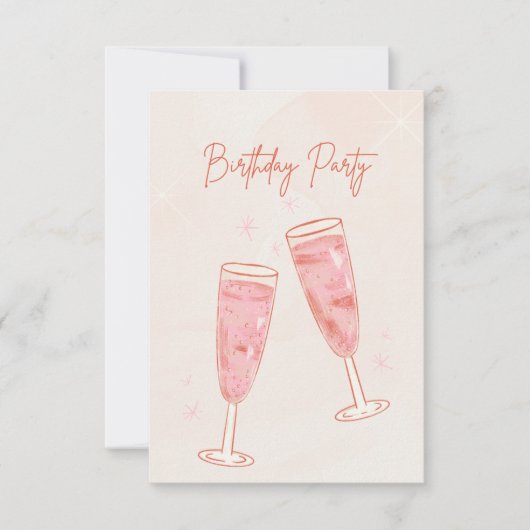 Birthday Party Invitations Kaart (Voorkant)