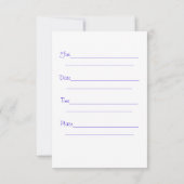 Birthday Party Invitations Kaart (Achterkant)