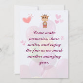 Birthday Party Invitations Kaart (Achterkant)