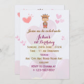 Birthday Party Invitations Kaart (Voorkant / Achterkant)