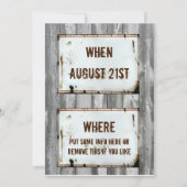 Birthday Party Invitations Kaart (Achterkant)