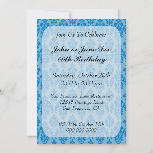 Birthday Party Invitations Kaart (Voorkant)