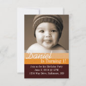 Birthday Party Invite | B-Dag I |broeder Kaart (Voorkant)