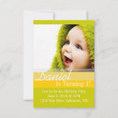 Birthday Party Invite | B-dag II |gryl Kaart (Voorkant)