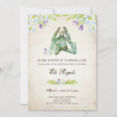 Birthday Party Invite ~ Bunny Invitation Kaart (Voorkant)