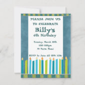 Birthday Party Invite Kaart (Voorkant)