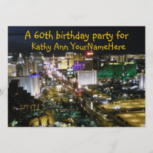 Birthday Party Invite Las Vegas Nevada Kaart