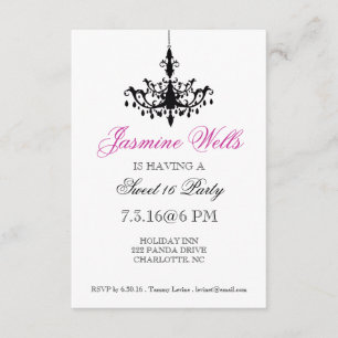 Birthday Party Invite   Luchters  zwep Kaart