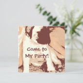 Birthday Party Invite/Mastiff Puppy Kaart (Staand voorkant)