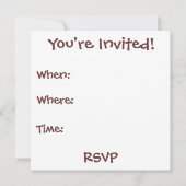 Birthday Party Invite/Mastiff Puppy Kaart (Achterkant)