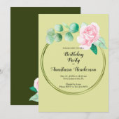 Birthday Party. Kaart (Voorkant / Achterkant)