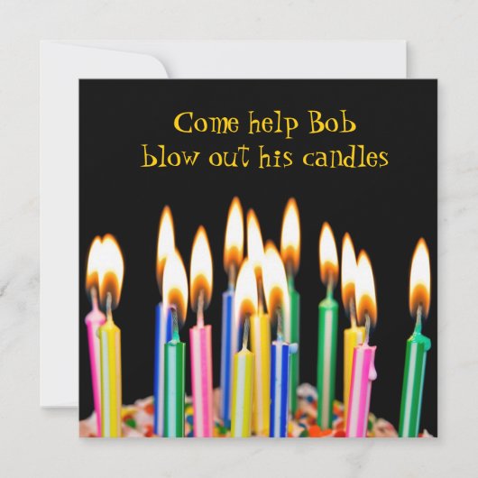 Birthday Party Kaart (Voorkant)