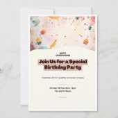 Birthday Party Kaart (Voorkant)