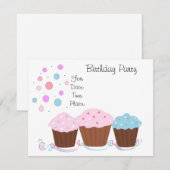 Birthday Party Kaart (Voorkant / Achterkant)