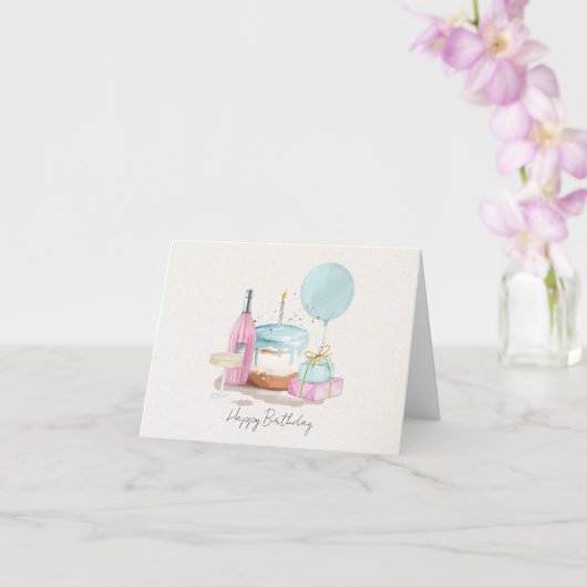 Birthday Party Kaart (Orchidee)