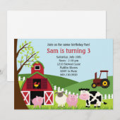 Birthday Party Kaart (Voorkant / Achterkant)