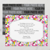 Birthday Party Kawaii Ice Cream Uber Cute Kaart (Voorkant / Achterkant)