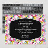 Birthday Party Kawaii Ice Cream Uber Cute Kaart (Voorkant / Achterkant)