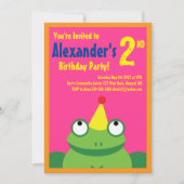 Birthday Party Kind kikker Kaart (Voorkant)