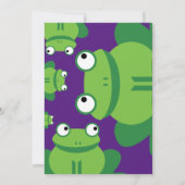 Birthday Party Kind kikker Kaart (Achterkant)