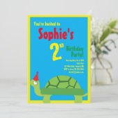 Birthday party Kind van schildpadden Kaart (Staand voorkant)