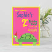 Birthday party Kind van schildpadden Kaart (Staand voorkant)