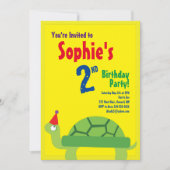 Birthday party Kind van schildpadden Kaart (Voorkant)